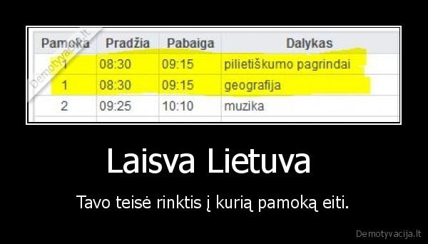 lietuva,laisva,pamoka,tamo