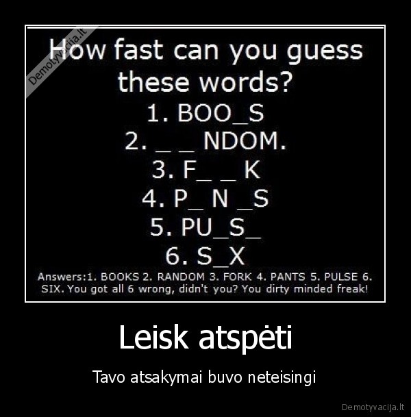 Leisk atspėti