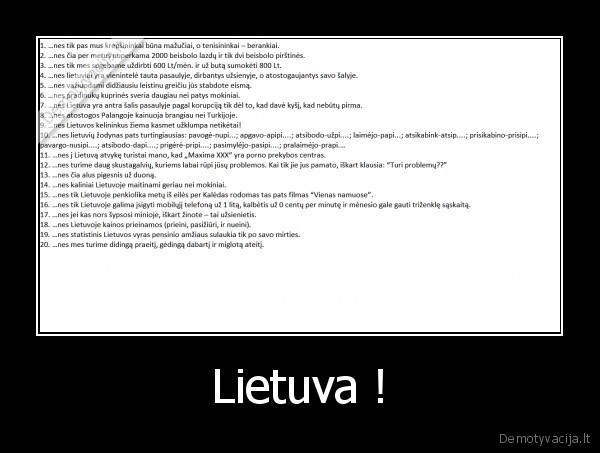 lietuva, priezastys