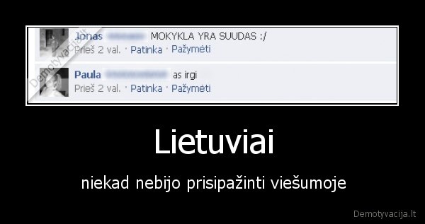 lietuviai,viesuma,prisipazinimas