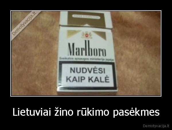 Lietuviai žino rūkimo pasėkmes