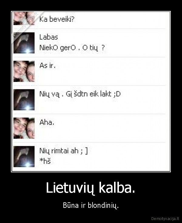 Lietuvių kalba.