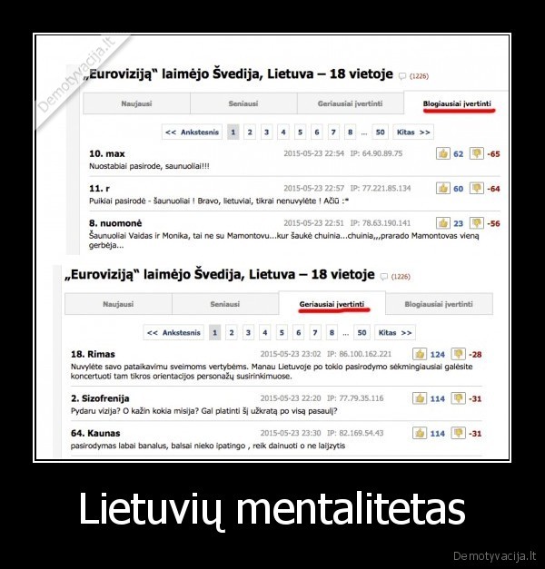 lietuviai,pesimizmas,eurovizija