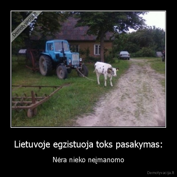 pasakymas, patarle, egzistuoja, traktorius