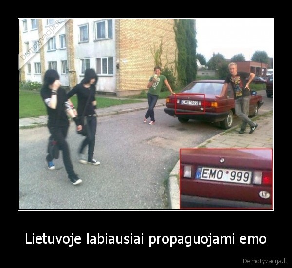 Lietuvoje labiausiai propaguojami emo