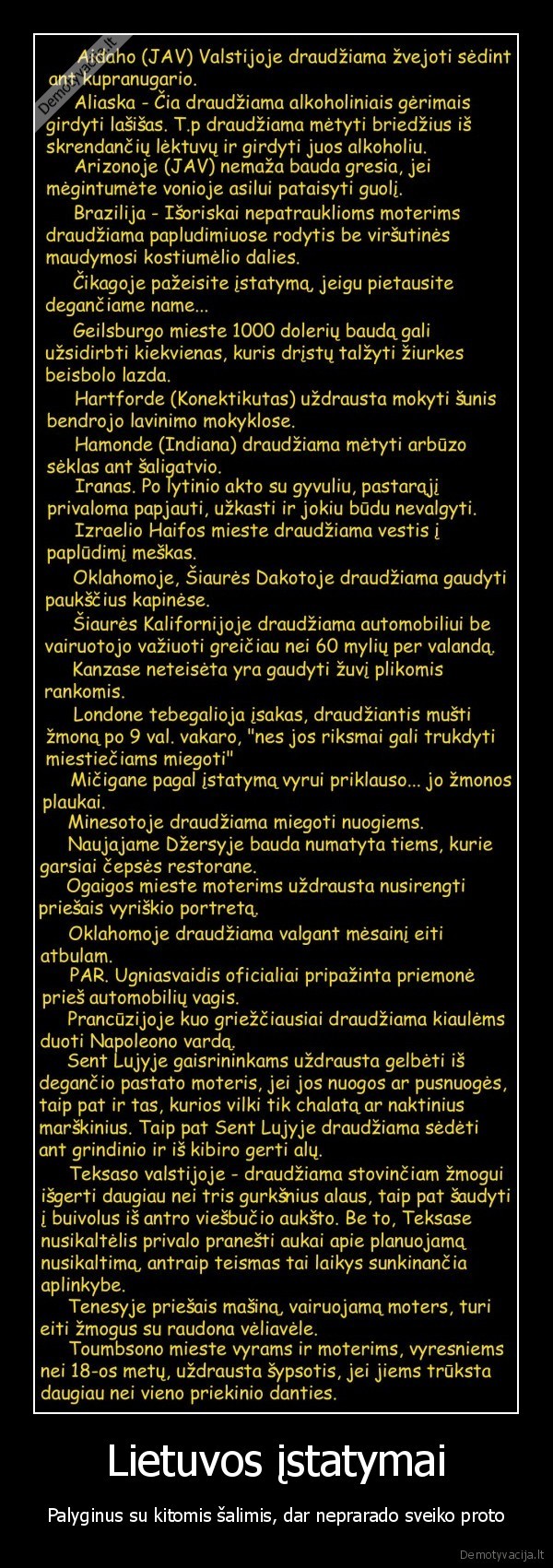istatymai,keisti, istatymai,juokingi,kvaili