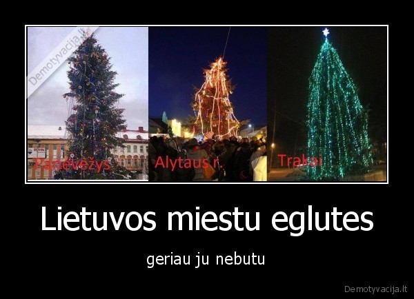 Lietuvos miestu eglutes