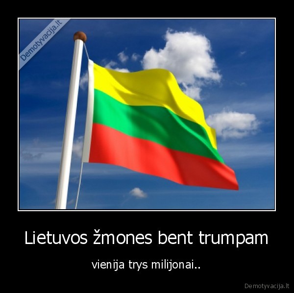 trys, milijonai,lietuva,vienybe