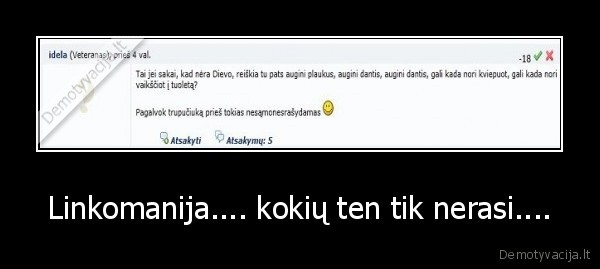 linkomanija,dievas