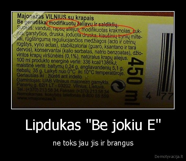 Lipdukas &quot;Be jokiu E&quot;