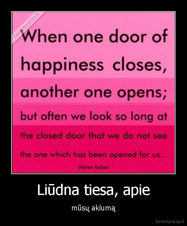 Liūdna tiesa, apie