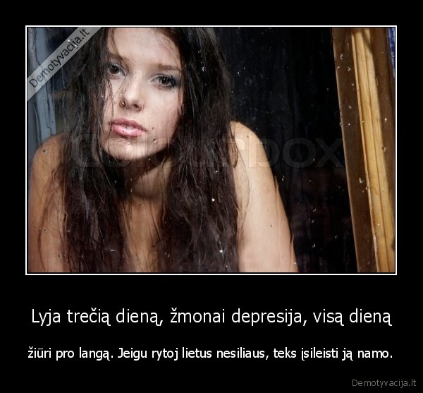 lietus,depresija,zmona