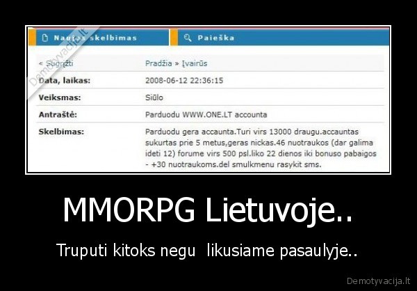 one.lt, mmorpg