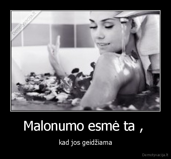 Malonumo esmė ta , 