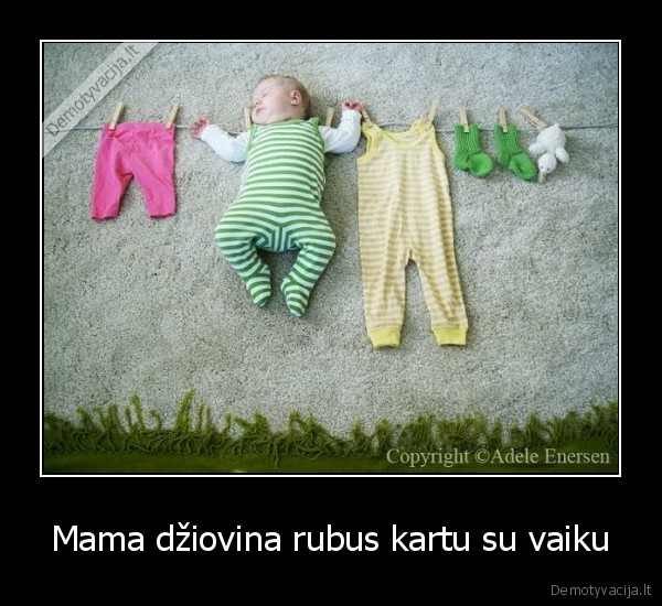 Mama džiovina rubus kartu su vaiku