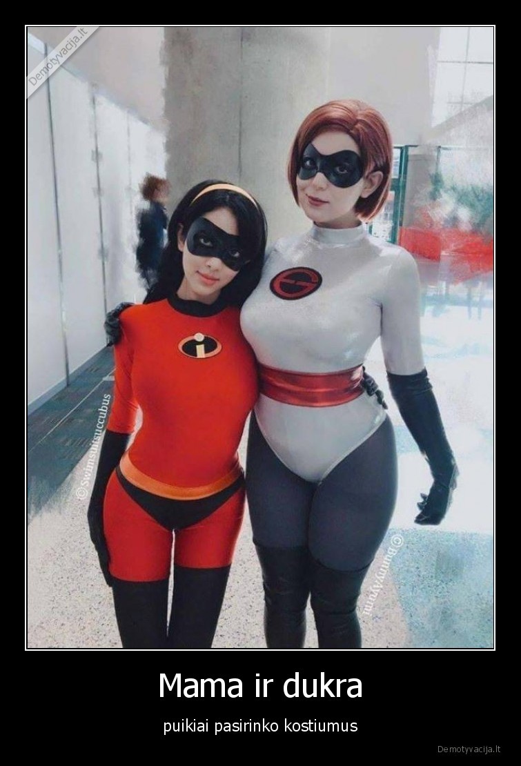 mama,dukra,cosplay,kostiumai,apranga