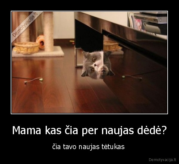 Mama kas čia per naujas dėdė?