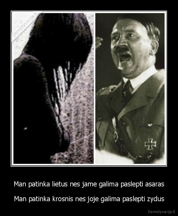 Man patinka lietus nes jame galima paslepti asaras