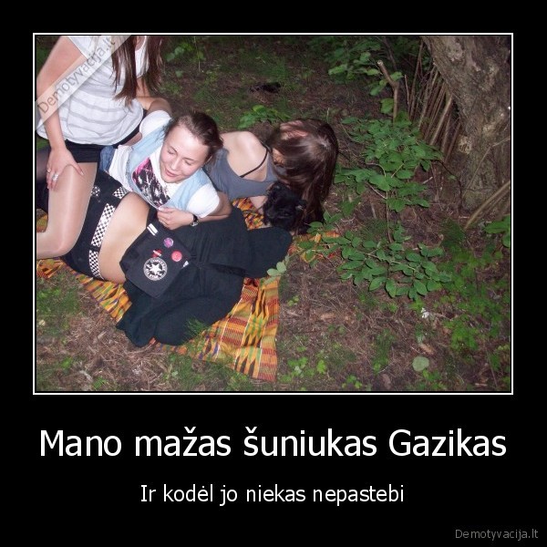 Mano mažas šuniukas Gazikas