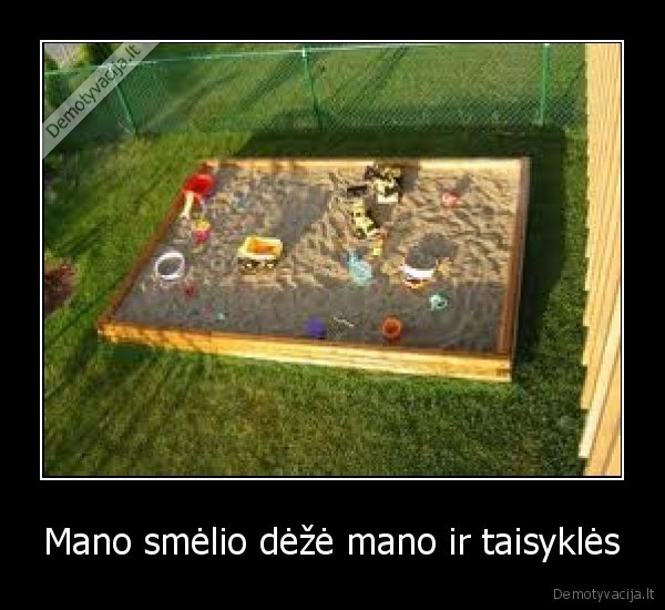 Mano smėlio dėžė mano ir taisyklės