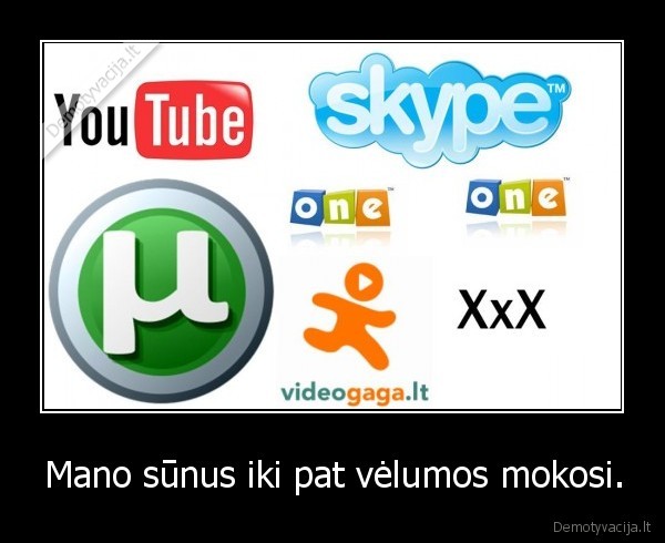 Mano sūnus iki pat vėlumos mokosi.
