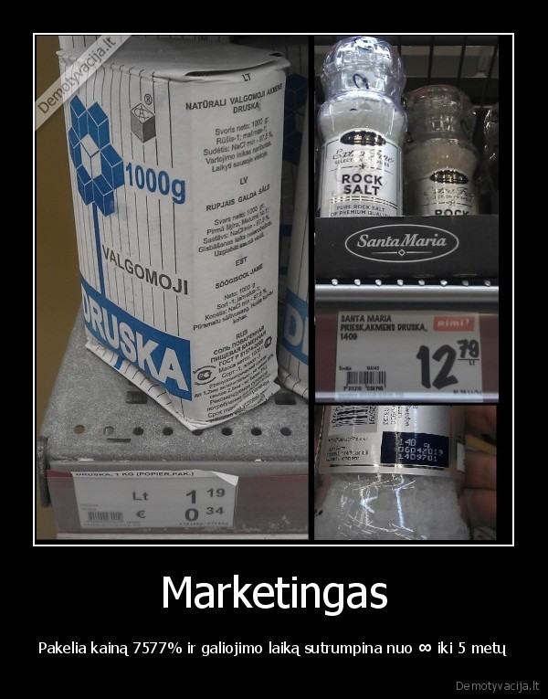 marketingas,druska,kaina,scam