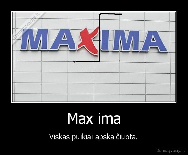 pinigai,mokesciai,maxima