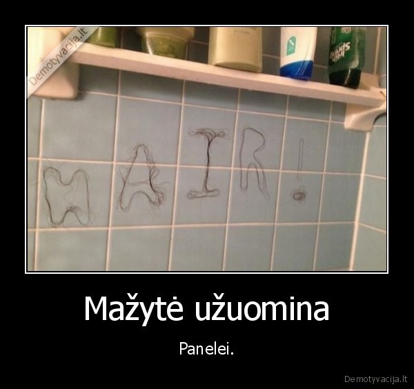 uzuomina,plaukai,vonia