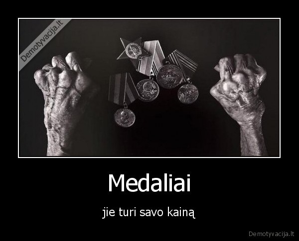 medaliai, pasiaukojimas