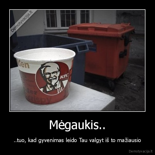 Mėgaukis..