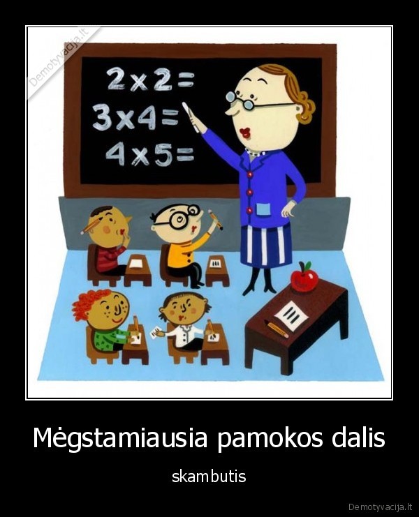 Mėgstamiausia pamokos dalis