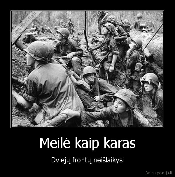 meile,karas,frontas