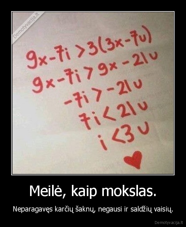 Meilė, kaip mokslas.