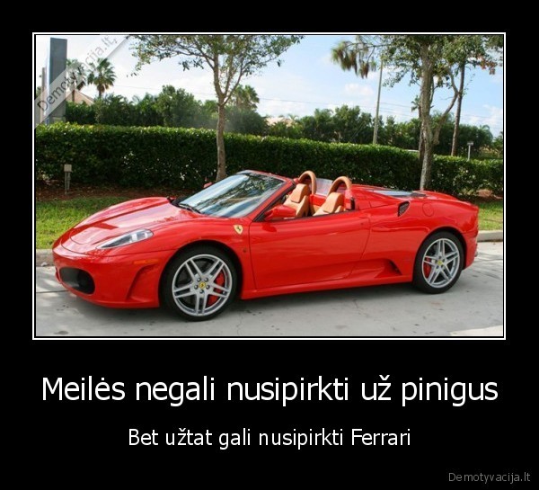 Meilės negali nusipirkti už pinigus