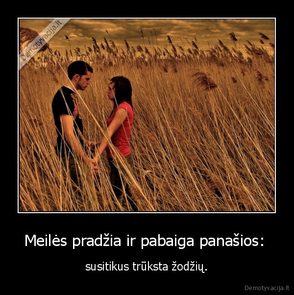 Meilės pradžia ir pabaiga panašios: 