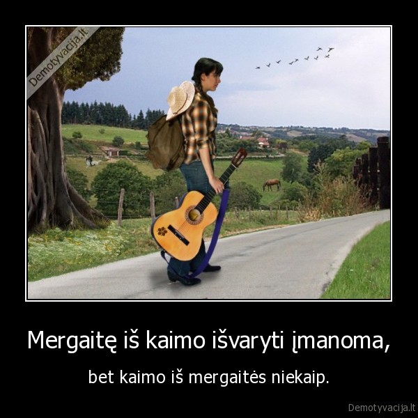 kaimas,mergina,elgsena