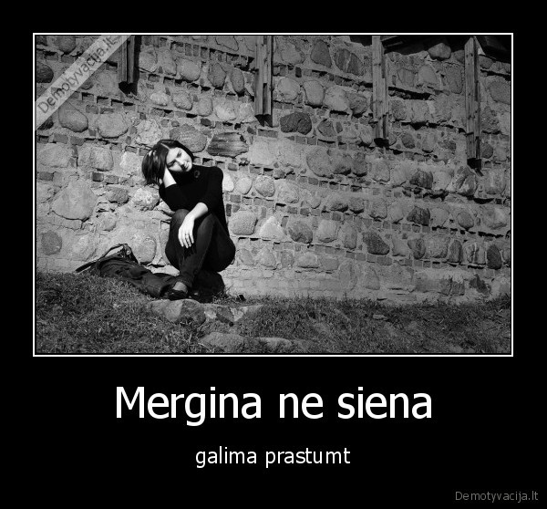 Mergina ne siena