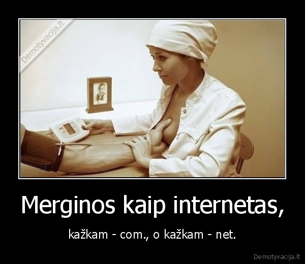Merginos kaip internetas,