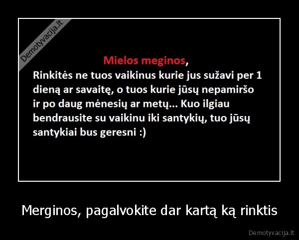 meile,santykiai