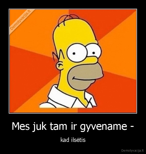 gyventi,ilsetis,simpsonas