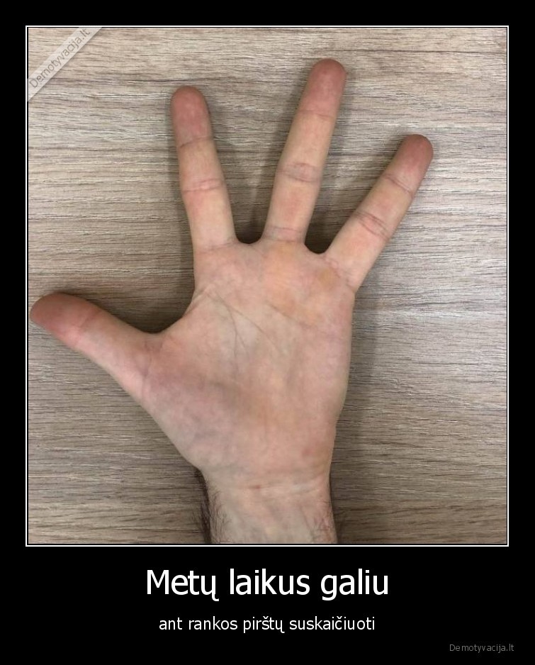 penki,keturi,pirsta,ranka,mutantas