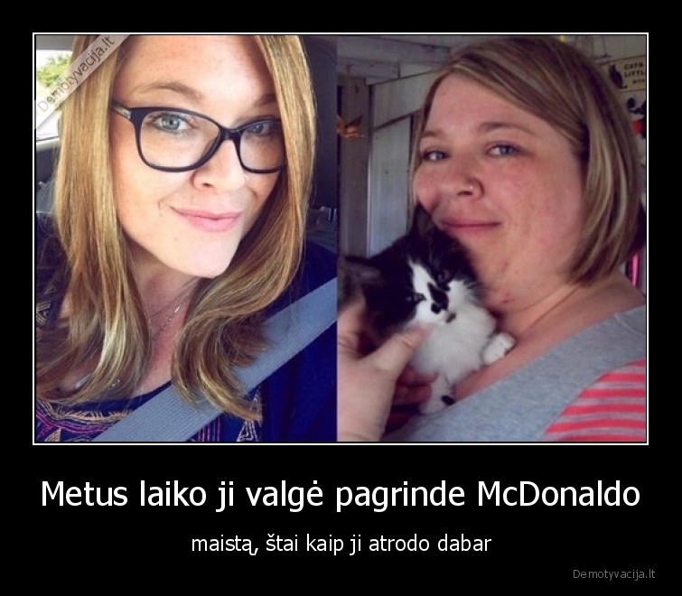 moteris,maistas,svoris,mcdonalds,makas