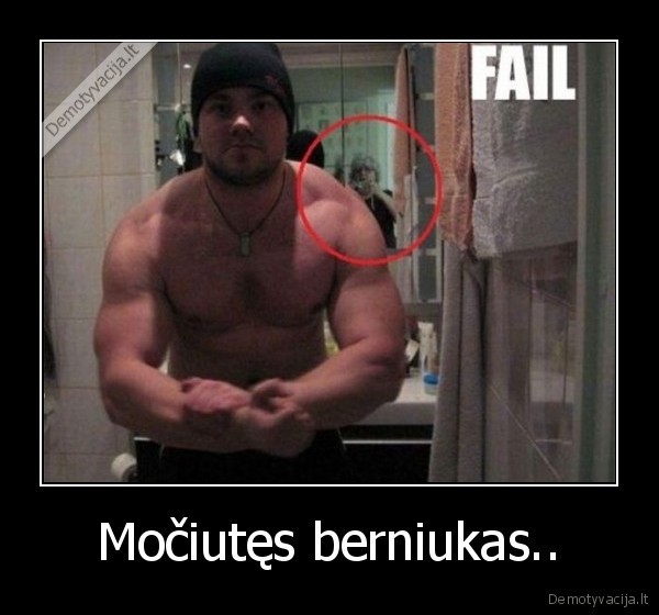 mociute, fotkina, savo, berniuko, raumenis