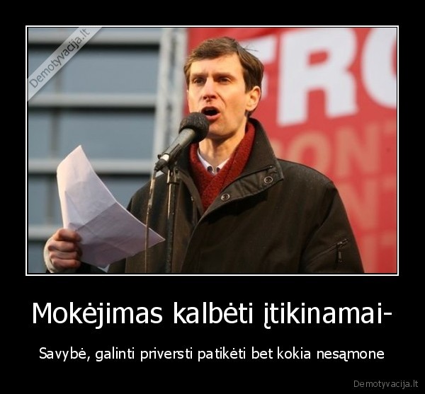 Mokėjimas kalbėti įtikinamai-