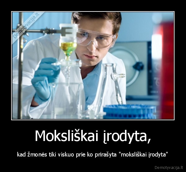 Moksliškai įrodyta,