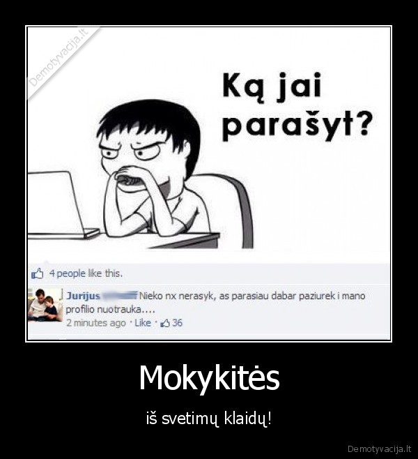 klaidos,mokytis