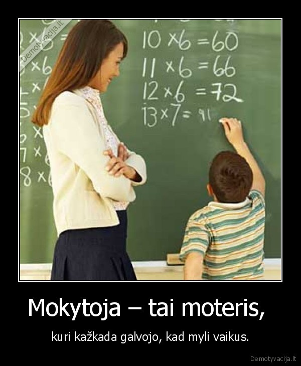 Mokytoja – tai moteris, 
