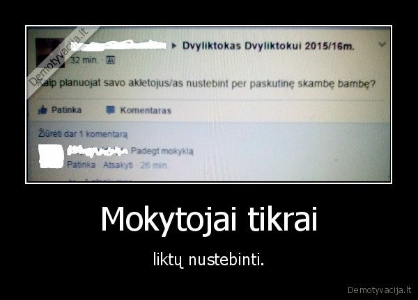 Mokytojai tikrai
