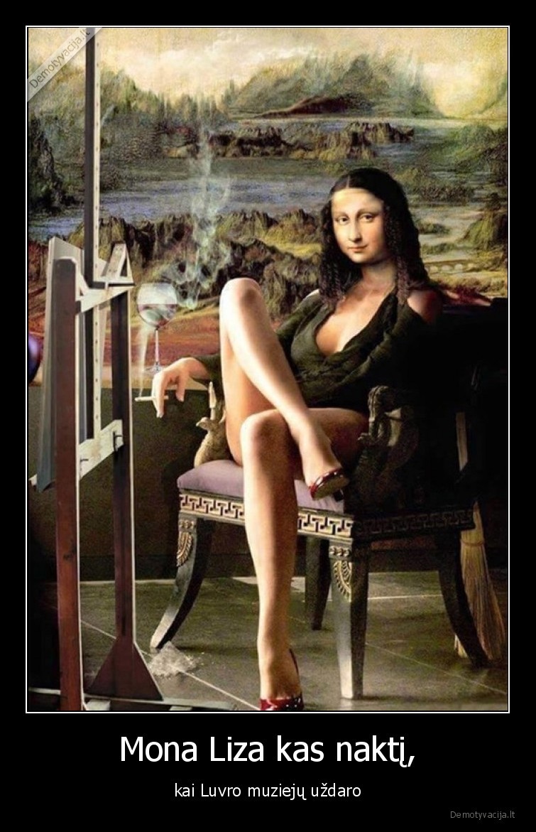 luvras,mona, liza,ledi,paveikslas