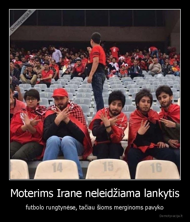Moterims Irane neleidžiama lankytis